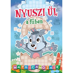 Matricamozaik - Nyuszi ül a fûben!