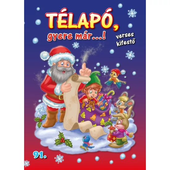 Télapó, gyere már…! – Verses kifestő