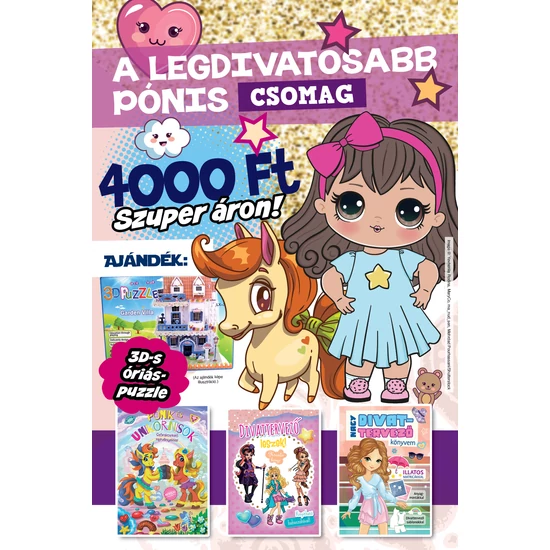 A legdivatosabb pónis csomag - 3D puzzle-lel