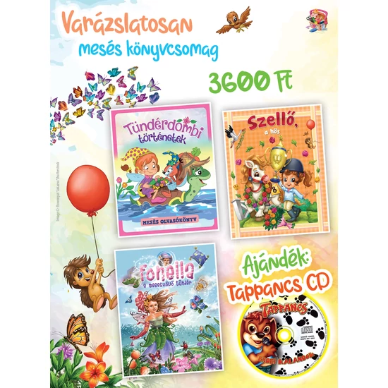 Varázslatosan mesés könyvcsomag - Ajándék Tappancs CD-vel